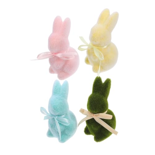 HAMPPLIES 4stücke Moos Hasen Figuren Für Ostern Tischdekoration Süße Dekorative Kaninchen Statuen Und Miniatur Ornamente Für Wohnzimmer Und Garten HAMPPLIES 4stücke Moos Hasen Figuren Für Ostern Tischdekoration Süße Dekorative Kaninchen Statuen Und Miniatur Ornamente Für Wohnzimmer Und Garten von HAMPPLIES