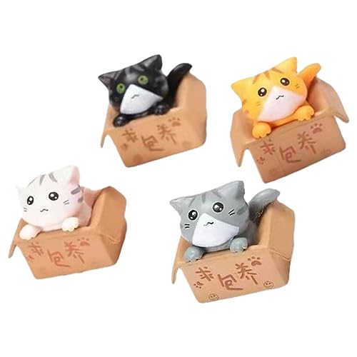 HAMPPLIES 4stücke Teiliges Mini Katzenfiguren Für Schreibtisch Kreative Katzenornamente Niedliche Deko Für Zuhause Und Büro Ergänzung Für Mikrolandschaften HAMPPLIES 4stücke Teiliges Mini Katzenfiguren Für Schreibtisch Kreative Katzenornamente Niedliche Deko Für Zuhause Und Büro Ergänzung Für Mikrolandschaften von HAMPPLIES
