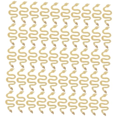 HAMPPLIES 50 Stück Snake Nail Art Charms aus Langlebiger Legierung Retro Snake Design Verarbeitung Einfache Anwendung für DIY Nagelkunst und Professionelle Maniküre Goldfarben HAMPPLIES 50 Stück Snake Nail Art Charms aus Langlebiger Legierung Retro Snake Design Verarbeitung Einfache Anwendung für DIY Nagelkunst und Professionelle Maniküre Goldfarben von HAMPPLIES
