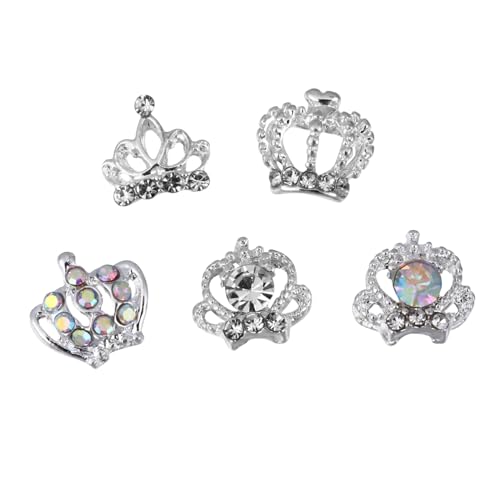 HAMPPLIES 50 Stück Teiliges Nagel dekor mit Metall Nail Charms Legierung Nagelstuds für Maniküre Glänzende Nail Rhinestones für DIY Nageldesign Geeignet für Alltag Festival und Reisen von HAMPPLIES