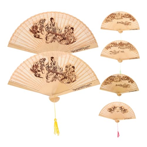 HAMPPLIES 6 Stück Duftende Holzfächer Hochzeits Party Brautfächer Faltbare Hochzeitsfächer Handfächer Für Hochzeitsgäste Antik Stil Vintage Hochzeiten Retro HAMPPLIES 6 Stück Duftende Holzfächer Hochzeits Party Brautfächer Faltbare Hochzeitsfächer Handfächer Für Hochzeitsgäste Antik Stil Vintage Hochzeiten Retro von HAMPPLIES
