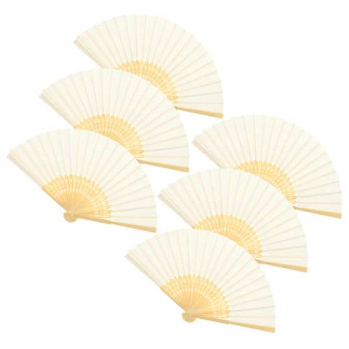 HAMPPLIES 6 Stück Teiliges Faltbarer Chinesischer Handfächer Papier Vintage Design Faltfächer Leicht und Robust als Party und Hochzeitsdeko Tragbare Kühlung für Heiße Tage HAMPPLIES 6 Stück Teiliges Faltbarer Chinesischer Handfächer Papier Vintage Design Faltfächer Leicht und Robust als Party und Hochzeitsdeko Tragbare Kühlung für Heiße Tage von HAMPPLIES