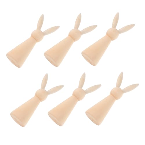 HAMPPLIES 6 Stücke Ostern Bunny Unlackiert Bunny Peg Ostern DIY Hand Gemalt Bunny Ostern Desktop Dekoration Beige Holz HAMPPLIES 6 Stücke Ostern Bunny Unlackiert Bunny Peg Ostern DIY Hand Gemalt Bunny Ostern Desktop Dekoration Beige Holz von HAMPPLIES