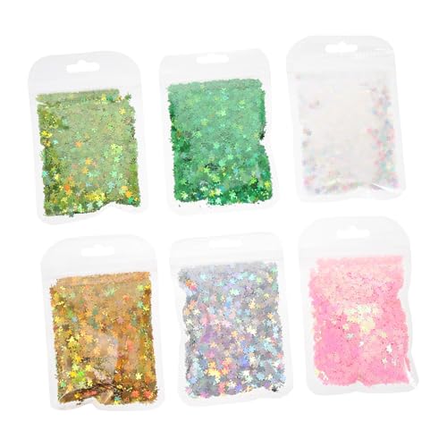 HAMPPLIES 6er Packungen Epoxy Pailletten Kleeblatt Form Bunte DIY Nageldekorationen für Nail Packung aus Hochwertigem Pet Material für Home Maniküre und Bastelprojekte HAMPPLIES 6er Packungen Epoxy Pailletten Kleeblatt Form Bunte DIY Nageldekorationen für Nail Packung aus Hochwertigem Pet Material für Home Maniküre und Bastelprojekte von HAMPPLIES