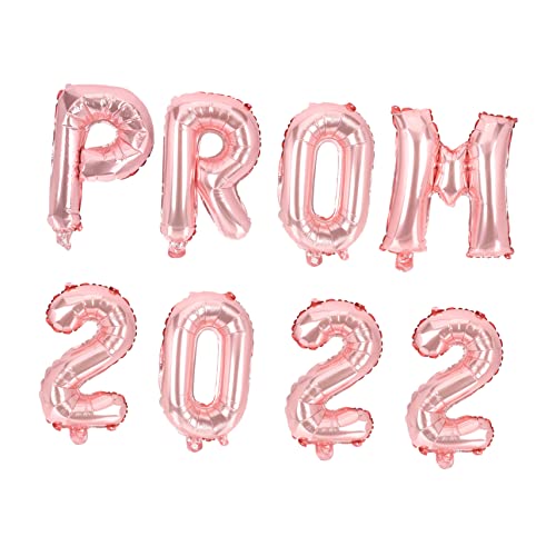 HAMPPLIES 8 Stück Ballonanzug Abschlussfolienballons Sortiert Grad Partydekorationen 2022 Nummernballons Herzlichen Glückwunsch Grad Ballon Bunt Zahlenballons Farben Aluminiumfolie Golden von HAMPPLIES
