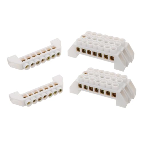 HAMPPLIES 8 Stück Teiliges Kupfer Busbar Polig Schraubklemme Erdungsleiste Hochleitfähige Klemme für Auto Boot Elektroinstallation Industrie und Haushalt von HAMPPLIES
