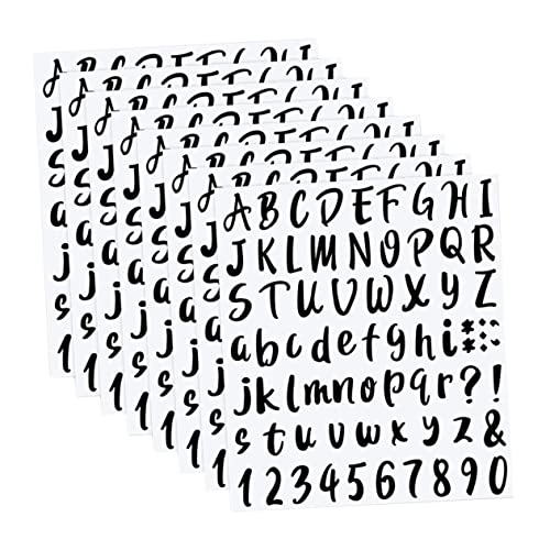 HAMPPLIES 8Stücke Selbstklebende Alphabet Nummer Aufkleber für Briefkasten Handwerk DIY Dekorationen Innen und Außenanwendungen von HAMPPLIES