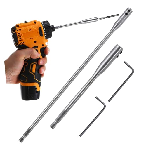 HAMPPLIES Bohrerverlängerungsset Teilig Hochkohlenstoffstahl Sechskantschaft Holzspatenbohrerverlängerung mit Schraubenschlüssel für Handwerk und Bauarbeiten HAMPPLIES Bohrerverlängerungsset Teilig Hochkohlenstoffstahl Sechskantschaft Holzspatenbohrerverlängerung mit Schraubenschlüssel für Handwerk und Bauarbeiten von HAMPPLIES