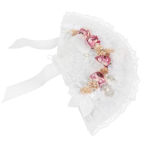 HAMPPLIES Braut Faltfächer aus Spitze mit Perlenverzierung Hochzeitsdeko Tragbar und Leicht für Fotos und Unvergessliche für Brautjungfern und Junggesellinnenabschiede HAMPPLIES Braut Faltfächer aus Spitze mit Perlenverzierung Hochzeitsdeko Tragbar und Leicht für Fotos und Unvergessliche für Brautjungfern und Junggesellinnenabschiede von HAMPPLIES