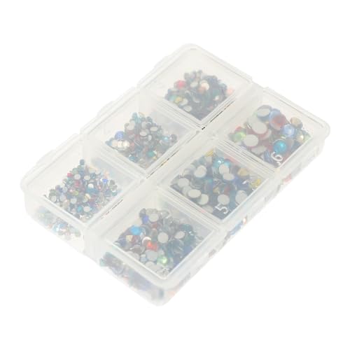 HAMPPLIES Fächer Nagelstrass Flache Rückseite Nail Art Schmucksteine DIY Maniküre Nail Charms für Natürliche und Künstliche Nägel Nagelkunst Zubehör von HAMPPLIES