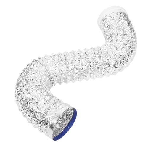HAMPPLIES Flexibler Abluftschlauch Aluminiumfolie Abluftrohr Flexibel für Küche Bad Abluftsystem Abluftkanal Installieren Langlebig von HAMPPLIES