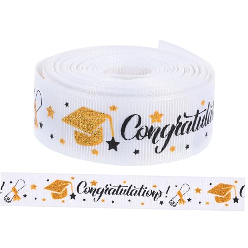 HAMPPLIES Geschenkband Breit DIY Schleifenband für Geschenkverpackung Lebendige Farben Zarte Kanten für Abschlussfeier Deko und Bastelprojekte von HAMPPLIES