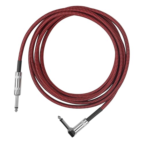 HAMPPLIES Gitarren Audio Patchkabel Stecker Geflochten für Gitarre Bass Musikinstrumente Tragbar und Leicht mit Stabiler Signalübertragung Rotes und Schwarzes Design HAMPPLIES Gitarren Audio Patchkabel Stecker Geflochten für Gitarre Bass Musikinstrumente Tragbar und Leicht mit Stabiler Signalübertragung Rotes und Schwarzes Design von HAMPPLIES