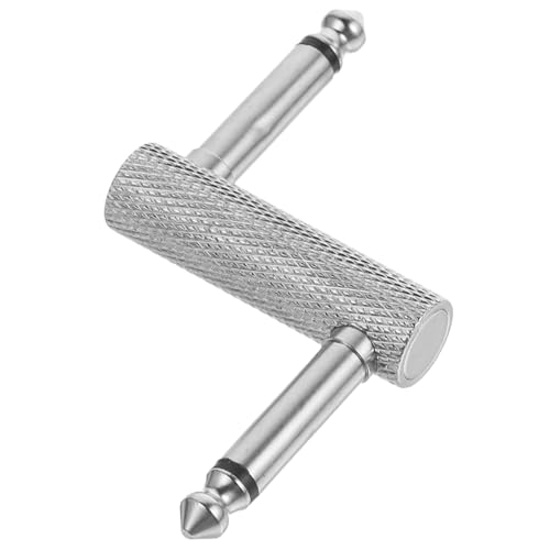 HAMPPLIES Gitarrenpedal Audiokoppler Metall Effektpedal Stecker für Gitarre Kompakter Adapter für Musikgeräte Stabil und Langlebig für Pedalboards und Effektives Kabelmanagement von HAMPPLIES