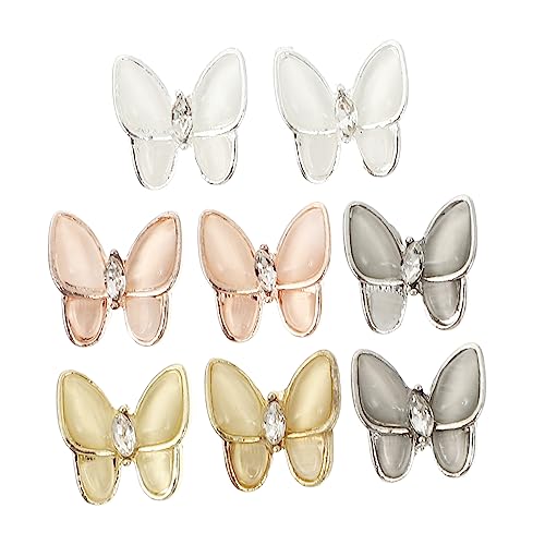 HAMPPLIES Glitzernde Schmetterlings Nagelstuds Teiliges in Gold Roségold Silber und für Kreative Nagelkunst DIY Maniküre und Besondere Anlässe HAMPPLIES Glitzernde Schmetterlings Nagelstuds Teiliges in Gold Roségold Silber und für Kreative Nagelkunst DIY Maniküre und Besondere Anlässe von HAMPPLIES