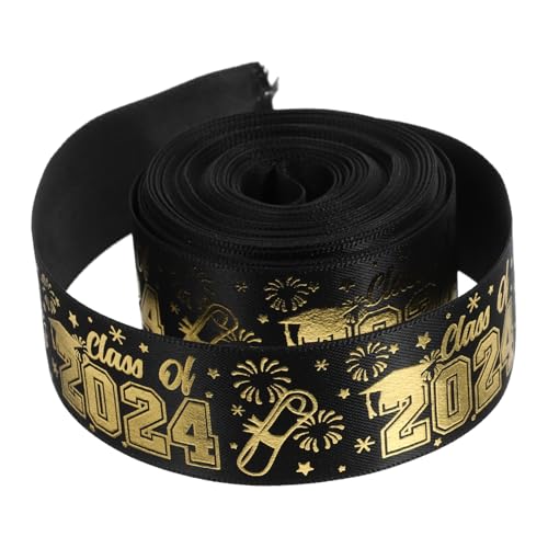 HAMPPLIES Graduation Geschenkband Breit Yards Dekoratives DIY Schleifenband mit Goldprägung für Geschenkverpackung Partydekoration Haar und Bastelaccessoires Robust und Farbintensiv HAMPPLIES Graduation Geschenkband Breit Yards Dekoratives DIY Schleifenband mit Goldprägung für Geschenkverpackung Partydekoration Haar und Bastelaccessoires Robust und Farbintensiv von HAMPPLIES