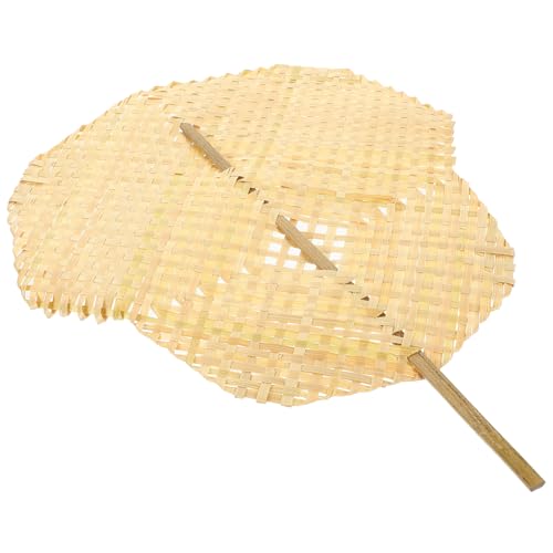 HAMPPLIES Handfächer Handgewebt Tragbarer Fächer für Sommer Hochzeit Strand Dekoration Handventilator für Erwachsene HAMPPLIES Handfächer Handgewebt Tragbarer Fächer für Sommer Hochzeit Strand Dekoration Handventilator für Erwachsene von HAMPPLIES