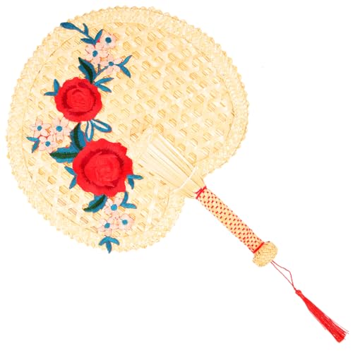 HAMPPLIES Handgehaltener Fächer aus Handgewebtem Material Tragbarer Kühlfächer für Sommerpartys Hochzeiten und Outdoor Aktivitäten für Erwachsene mit Elegantem Design und Robustem Griff HAMPPLIES Handgehaltener Fächer aus Handgewebtem Material Tragbarer Kühlfächer für Sommerpartys Hochzeiten und Outdoor Aktivitäten für Erwachsene mit Elegantem Design und Robustem Griff von HAMPPLIES