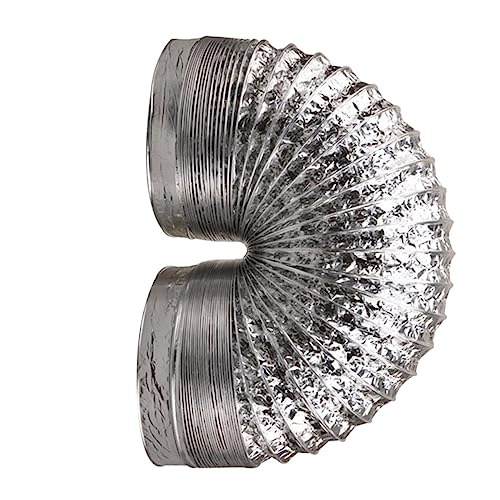 HAMPPLIES Hochtemperaturbeständiger Doppelwandiger Aluminium Flexschlauch Durchmesser Robuste Abluftleitung für Heizungs und Lüftungssysteme Flexibel Hitzebeständig für Hvac und HAMPPLIES Hochtemperaturbeständiger Doppelwandiger Aluminium Flexschlauch Durchmesser Robuste Abluftleitung für Heizungs und Lüftungssysteme Flexibel Hitzebeständig für Hvac und von HAMPPLIES