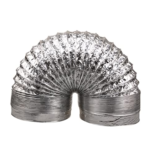 HAMPPLIES Hochwertiger Abluftschlauch Aluminiumfolie Durchmesser Flexibel Feuerbeständig für Heizungs Lüftungs und Klimaanlagen Hvac Küchen und Badezimmer HAMPPLIES Hochwertiger Abluftschlauch Aluminiumfolie Durchmesser Flexibel Feuerbeständig für Heizungs Lüftungs und Klimaanlagen Hvac Küchen und Badezimmer von HAMPPLIES