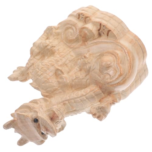 HAMPPLIES Holz Drachen Statue Chinesische Drachendekoration Für Schreibtisch Wohnzimmer Vintage Drachenskulptur Ornament Dekor Figur HAMPPLIES Holz Drachen Statue Chinesische Drachendekoration Für Schreibtisch Wohnzimmer Vintage Drachenskulptur Ornament Dekor Figur von HAMPPLIES
