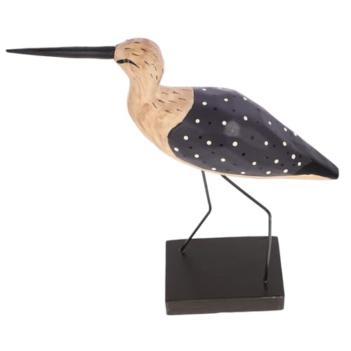 HAMPPLIES Holzfigur Seevogel Statue Kreative Deko mit Langen Beinen Nautisches Design für Wohnzimmer Büro Desktop Dekoration als für Vogel HAMPPLIES Holzfigur Seevogel Statue Kreative Deko mit Langen Beinen Nautisches Design für Wohnzimmer Büro Desktop Dekoration als für Vogel von HAMPPLIES