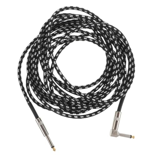 HAMPPLIES Instrumentenkabel mit Klinkenstecker Abgewinkelt für Gitarre Bass Mandoline Hochwertige Audioqualität Flexibles Design für Optimale Performance von HAMPPLIES