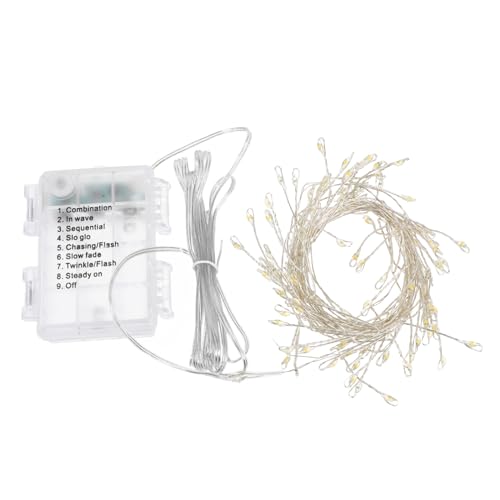 HAMPPLIES LED Lichterkette Warmweiße LED Kupferdraht Lichterkette ohne Batterie für Weihnachtsdeko Außen und Partybeleuchtung mit Langlebigem und Einfachem Aufhängen HAMPPLIES LED Lichterkette Warmweiße LED Kupferdraht Lichterkette ohne Batterie für Weihnachtsdeko Außen und Partybeleuchtung mit Langlebigem und Einfachem Aufhängen von HAMPPLIES