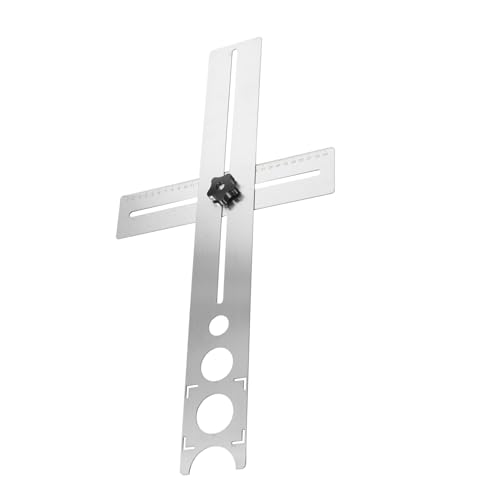 HAMPPLIES Multifunktionaler Fliesenloch Locator mit Verstellbarem Universalmaßstab Starker Edelstahl für Präzises Stanzen in Fliesen Marmor und Glas Zeitsparendes Effizientes HAMPPLIES Multifunktionaler Fliesenloch Locator mit Verstellbarem Universalmaßstab Starker Edelstahl für Präzises Stanzen in Fliesen Marmor und Glas Zeitsparendes Effizientes von HAMPPLIES