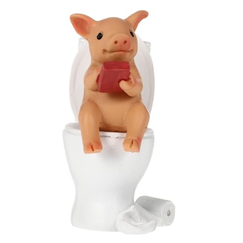 HAMPPLIES Niedliches Harzschwein Dekofigur für Schreibtisch und Handgefertigtes Miniatur Ornament mit Umweltfreundlichem Resin Kreative Tischdekoration für Kinderzimmer und Pflanzenpot HAMPPLIES Niedliches Harzschwein Dekofigur für Schreibtisch und Handgefertigtes Miniatur Ornament mit Umweltfreundlichem Resin Kreative Tischdekoration für Kinderzimmer und Pflanzenpot von HAMPPLIES