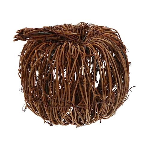 HAMPPLIES Rattangeflecht Kürbis Dekoration Handgefertigt Herbstdeko Halloween Festival Dekor Wohnzimmer Schlafzimmer Ornament von HAMPPLIES