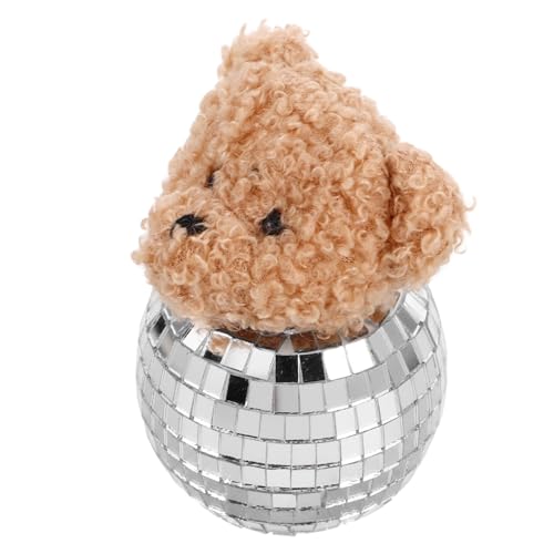 HAMPPLIES Reflektierender Disco Bär Glasfigur Spiegelnde Tierdekoration für Schlafzimmer und Party Tischdekoration mit Glasball für Disco Themen Geburtstagsfeiern HAMPPLIES Reflektierender Disco Bär Glasfigur Spiegelnde Tierdekoration für Schlafzimmer und Party Tischdekoration mit Glasball für Disco Themen Geburtstagsfeiern von HAMPPLIES