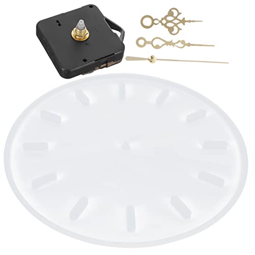 HAMPPLIES Runde Silikonform für Uhrplatten Wiederverwendbar Antihaftbeschichtet Flexibles Epoxidharz Gießform DIY Uhrzeiger Bastelset Einfach zu Reinigen Geeignet für Kreative HAMPPLIES Runde Silikonform für Uhrplatten Wiederverwendbar Antihaftbeschichtet Flexibles Epoxidharz Gießform DIY Uhrzeiger Bastelset Einfach zu Reinigen Geeignet für Kreative von HAMPPLIES