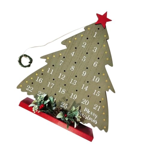 HAMPPLIES Rustikaler Adventskalender Weihnachtsbaum aus Holz mit Countdown-funktion Festliche Tischdeko für Zuhause Büro und Gewerbliche Weihnachtsdekoration HAMPPLIES Rustikaler Adventskalender Weihnachtsbaum aus Holz mit Countdown-funktion Festliche Tischdeko für Zuhause Büro und Gewerbliche Weihnachtsdekoration von HAMPPLIES