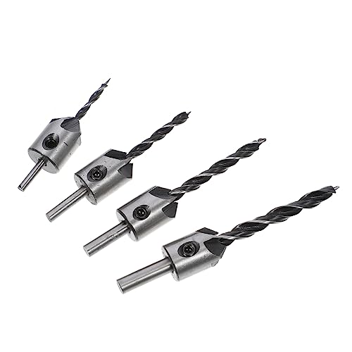 HAMPPLIES Senkbohrer Set Hochwertigem Stahl Teiliges Holzbohrer Set mit für Einfache Installation und Vielseitige Anwendung Holzbearbeitung von HAMPPLIES