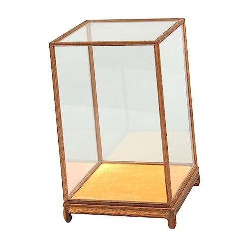 HAMPPLIES Transparente Vitrine für Holzfiguren Multifunktionale Staubschutz Displaybox Hochtransparentes Material Haushalts Display für Wohnzimmer Schlafzimmer und Büro HAMPPLIES Transparente Vitrine für Holzfiguren Multifunktionale Staubschutz Displaybox Hochtransparentes Material Haushalts Display für Wohnzimmer Schlafzimmer und Büro von HAMPPLIES