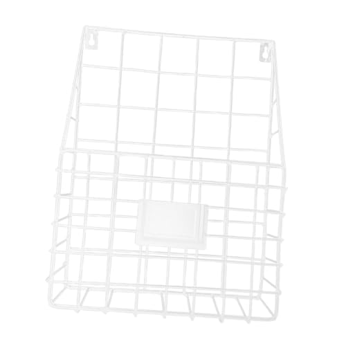 HAMPPLIES Wandhängender Metallkorb Weiß Zeitschriftenhalter Zeitungsständer Organizer Wandregal Schmal Für Büro Zuhause HAMPPLIES Wandhängender Metallkorb Weiß Zeitschriftenhalter Zeitungsständer Organizer Wandregal Schmal Für Büro Zuhause von HAMPPLIES
