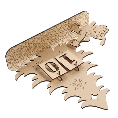 HAMPPLIES Weihnachtlicher Holz Adventskalender zum Selberbefüllen Stabiles DIY Tisch-deko Countdown Kalender für Weihnachten Festliche Weihnachtsdeko Geschenkidee für Zuhause und Büro von HAMPPLIES
