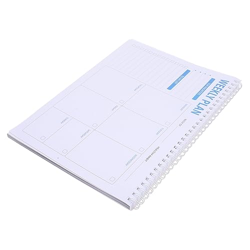 HAMPPLIES Wochenplaner Spiralnotizbuch Multifunktionales Office Notizbuch Täglicher Organizer mit Wochenübersicht für Studenten und Büro Praktische Planungshilfe von HAMPPLIES