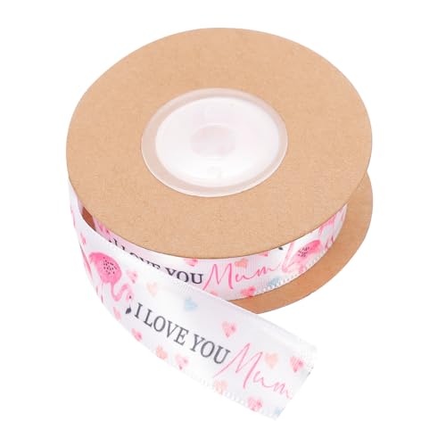 HAMPPLIES muttertagsband Mütter Seidenband Schleife weißes Band geschenkband geschenkeband geschenksband Verpackungsband bedrucktes Flamingoband bedrucktes Band mit Herzmuster Polyester HAMPPLIES muttertagsband Mütter Seidenband Schleife weißes Band geschenkband geschenkeband geschenksband Verpackungsband bedrucktes Flamingoband bedrucktes Band mit Herzmuster Polyester von HAMPPLIES
