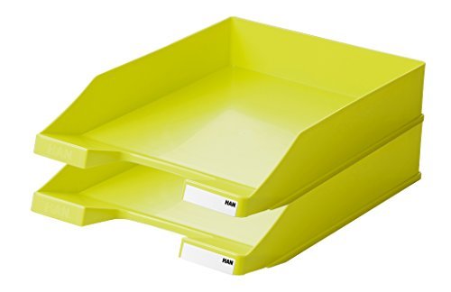 HAN 1027-X-00, Briefablage KLASSIK, Modern, Schick und Hochglänzend, 10er Packung (lemon) von HAN
