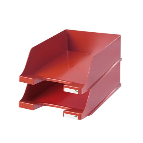 HAN 1047-17, Briefablage KLASSIK XXL, Extra hoch, Modern, Schick und Hochglänzend, 2er Packung, rot HAN 1047-17, Briefablage KLASSIK XXL, Extra hoch, Modern, Schick und Hochglänzend, 2er Packung, rot von HAN