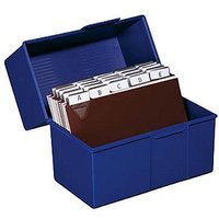 HAN A7 Karteikasten DIN A7 für 300 Karteikarten blau mit Deckel HAN A7 Karteikasten DIN A7 für 300 Karteikarten blau mit Deckel von HAN