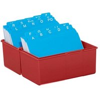 HAN A7 Karteikasten DIN A7 für 300 Karteikarten rot mit Deckel HAN A7 Karteikasten DIN A7 für 300 Karteikarten rot mit Deckel von HAN