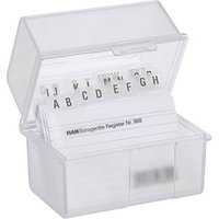 HAN A8 Karteikasten DIN A8 für 200 Karteikarten transparent mit Deckel HAN A8 Karteikasten DIN A8 für 200 Karteikarten transparent mit Deckel von HAN