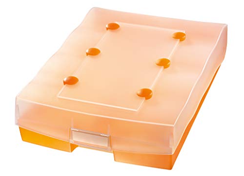 HAN Archivbox CROCO DUO, einfach Vokabeln lernen mit 5-Fächer-Lernsystem, DIN A8 Karteikasten für2200 Karten, inkl. 8 Stützplatten, A-Z Register, Karteibox, Archivbox, 9987-613, transluzent/orange HAN Archivbox CROCO DUO, einfach Vokabeln lernen mit 5-Fächer-Lernsystem, DIN A8 Karteikasten für2200 Karten, inkl. 8 Stützplatten, A-Z Register, Karteibox, Archivbox, 9987-613, transluzent/orange von HAN