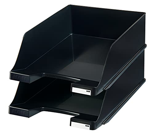 HAN 1047-13, Briefablage KLASSIK XXL, Extra hoch, Modern, Schick und Hochglänzend, 2er Packung, schwarz HAN 1047-13, Briefablage KLASSIK XXL, Extra hoch, Modern, Schick und Hochglänzend, 2er Packung, schwarz von Hanlesi