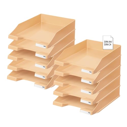 HAN Briefablage Klassik, 1 STÜCK Schreibtisch Organizer, Bürobedarf, Ablagefächer, Büromaterial, Briefkorb, Dokumentenablage, bis Format A4/C4, 1027-X-881, pastellorange HAN Briefablage Klassik, 1 STÜCK Schreibtisch Organizer, Bürobedarf, Ablagefächer, Büromaterial, Briefkorb, Dokumentenablage, bis Format A4/C4, 1027-X-881, pastellorange von HAN