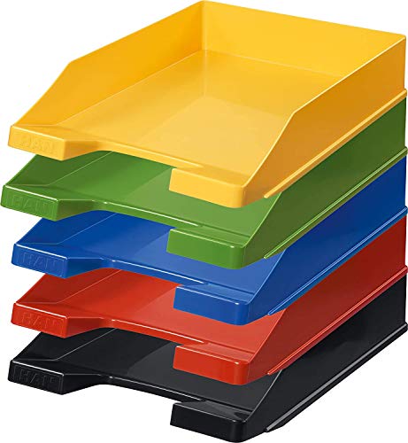 HAN Briefablage Klassik, 30 STÜCK Schreibtisch Organizer, Bürobedarf, Ablagefächer, Büromaterial, Briefkorb, Dokumentenablage, bis Format A4/C4, 1027-X, bunt Sortiert HAN Briefablage Klassik, 30 STÜCK Schreibtisch Organizer, Bürobedarf, Ablagefächer, Büromaterial, Briefkorb, Dokumentenablage, bis Format A4/C4, 1027-X, bunt Sortiert von HAN
