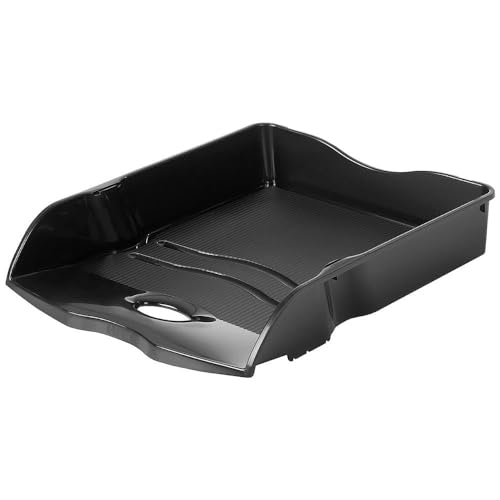 HAN Briefablage Re-LOOP, 6 STÜCK, 100% recycled, Dokumentenablage, Briefkorb, Briefhalter, Papierablage, bis Format DIN A4/C4, 10298-913, schwarz von HAN